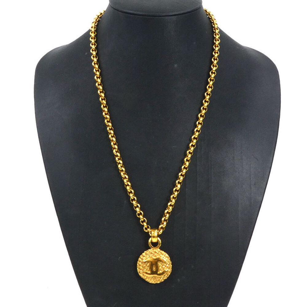 CHANEL Gold Logo Necklace - Picture 9 of 10